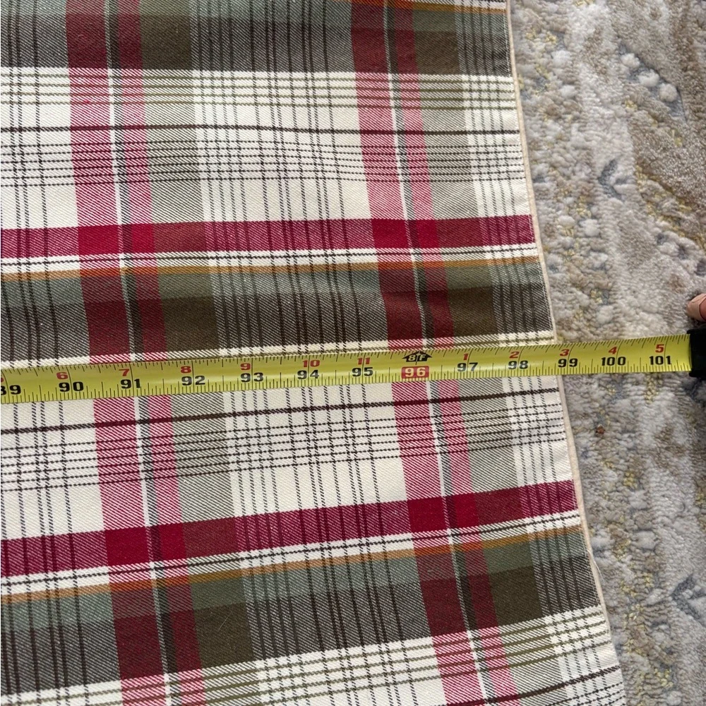 Pottery Barn Kirkwood Plaid Table Runner